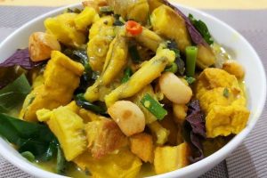 Ếch om chuối đậu ngọt ngào và béo ngậy