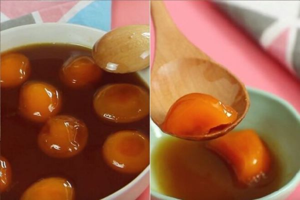 Rượu nếp cái hoa vàng ngâm trứng gà 4