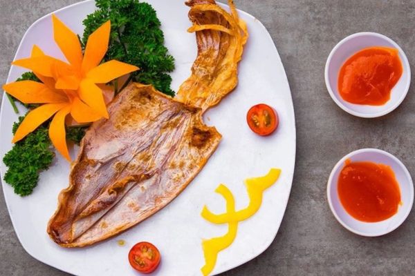 Phương pháp nướng mực khô bằng lò nướng